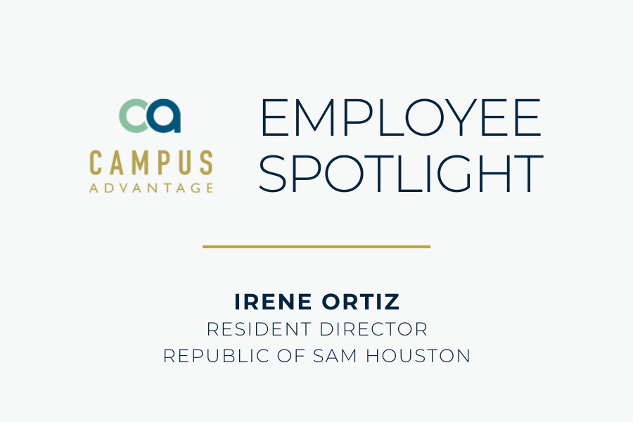 Employee spotlight, Irene Ortiz, Resident Director, Republic of Sam Houston